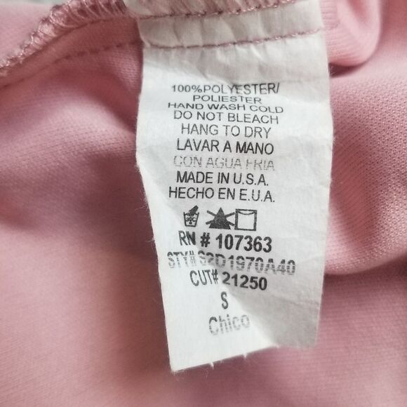 Solemio size small pink lace high neck maxi dress with open back bowtie - Picture 4 of 5